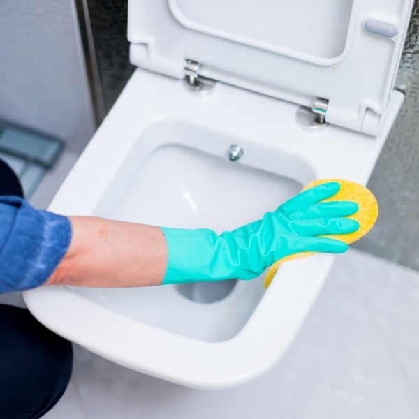  cleaning the bathroom and toilet regularly