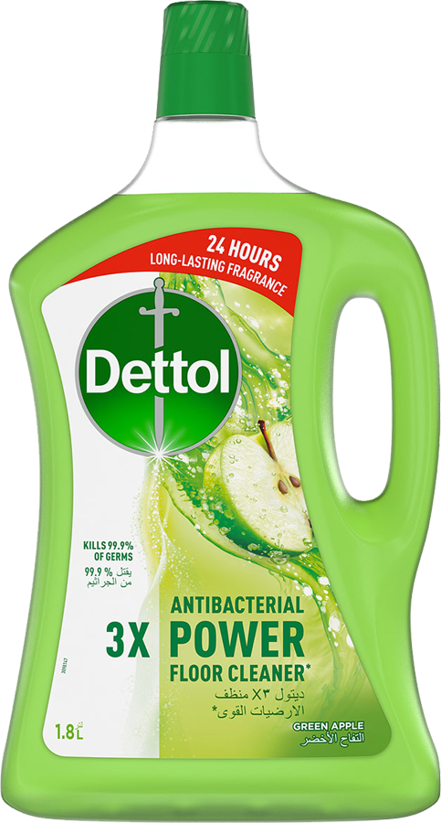 DETTOL MULTIPURPOSE FLOOR CLEANER GREEN APPLE 3000 ML