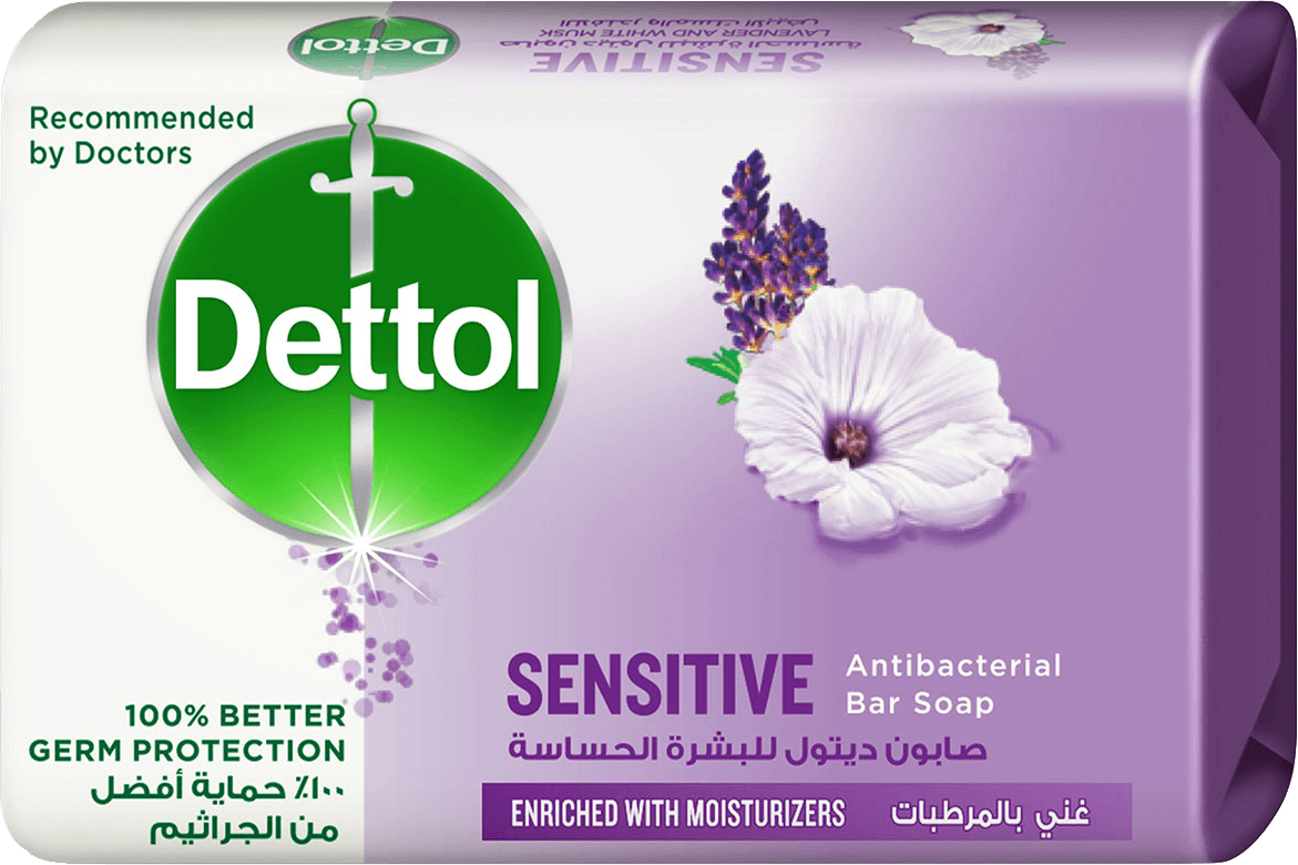 DETTOL ANTI-BACTERIAL BAR SOAP SENSITIVE 120 G